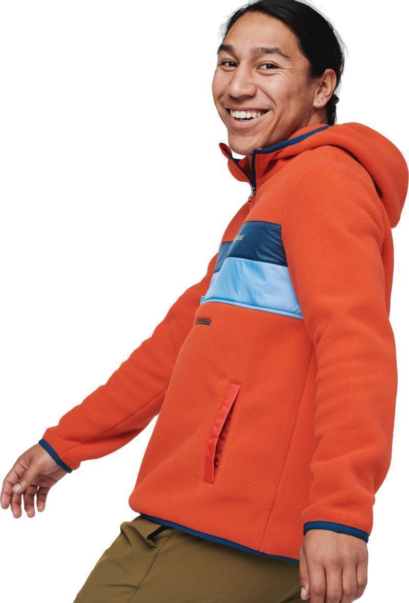 Teca Fleece Hooded Half-Zip Jacket - Mens - Red Hot 4