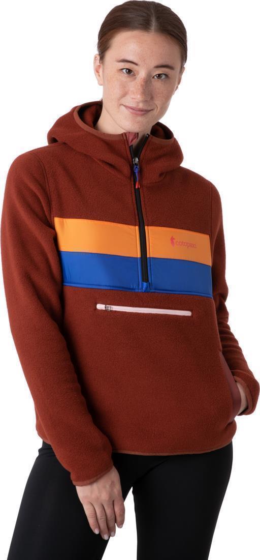 Teca Fleece Hooded Half-Zip Jacket - Womens - Desert Sun 3