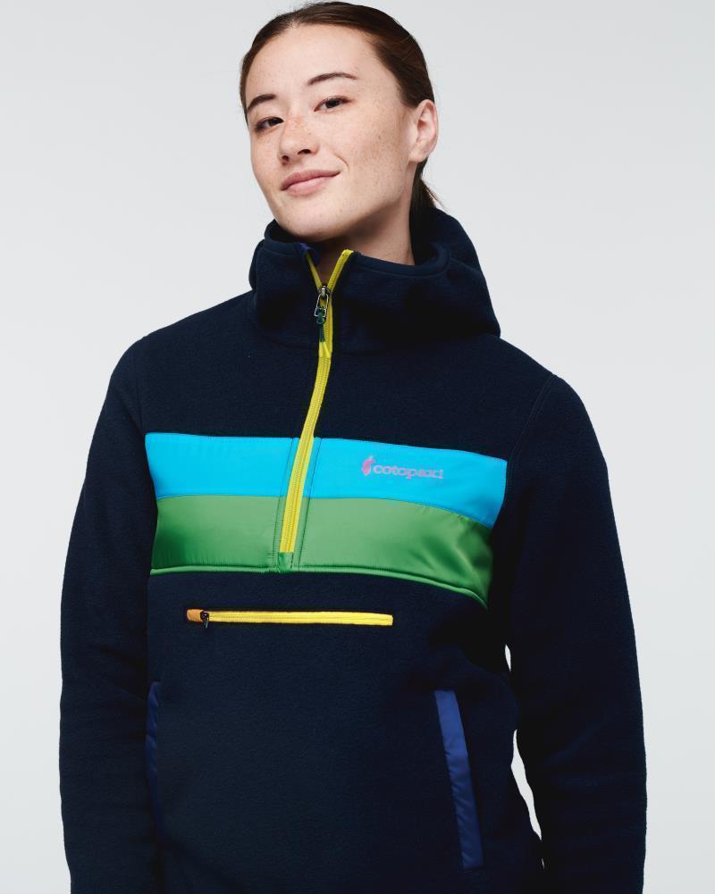 Teca Fleece Hooded Half-Zip Jacket - Womens - The Tides 4