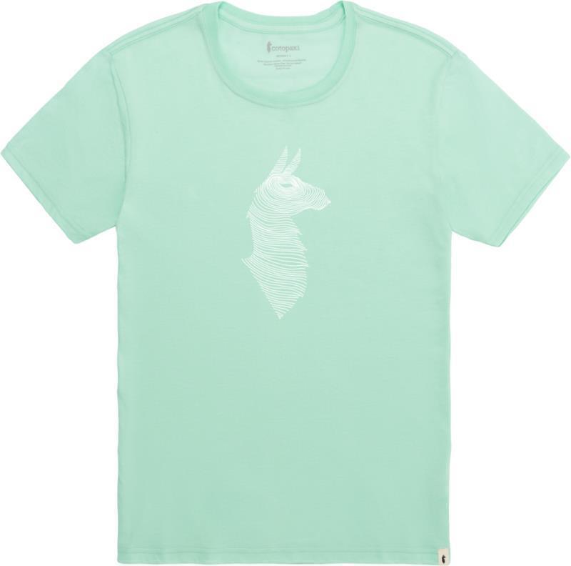 Topo Llama Organic T-Shirt - Womens - Agave 1