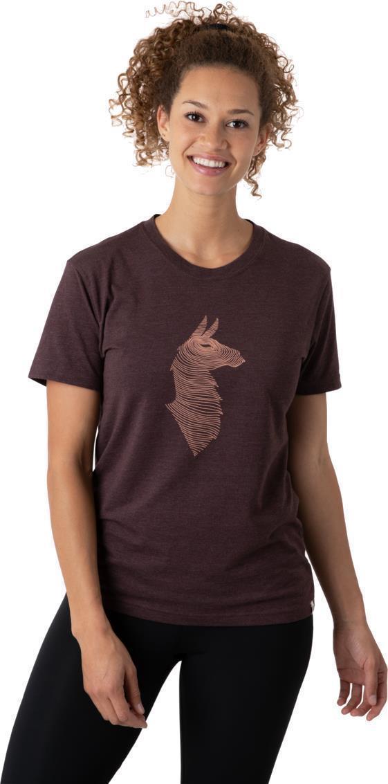 Topo Llama Organic T-Shirt - Womens - Black Iris 1