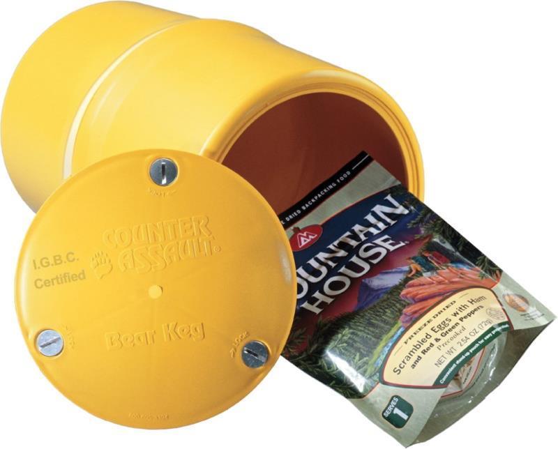 Bear Keg Food Storage Container - Yellow - Not Applicable 1