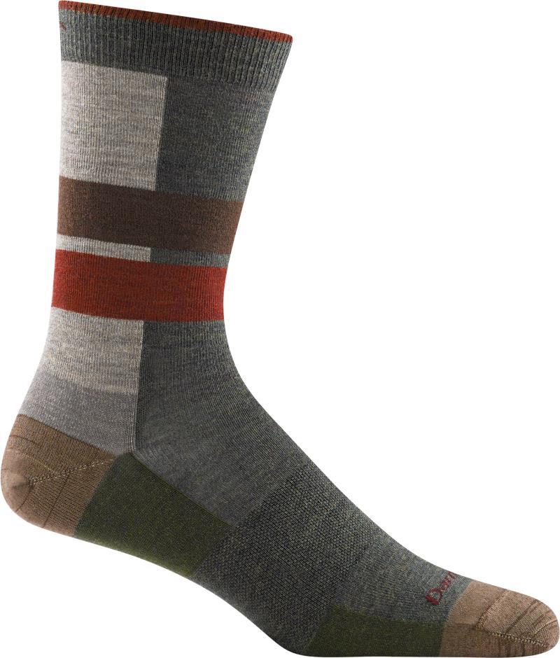 Eclipse Crew Lightweight Cushion Socks - Mens - green 1
