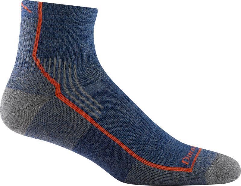 Hiker 1/4 Midweight Cushion Socks - Mens - Dusk Denim 1