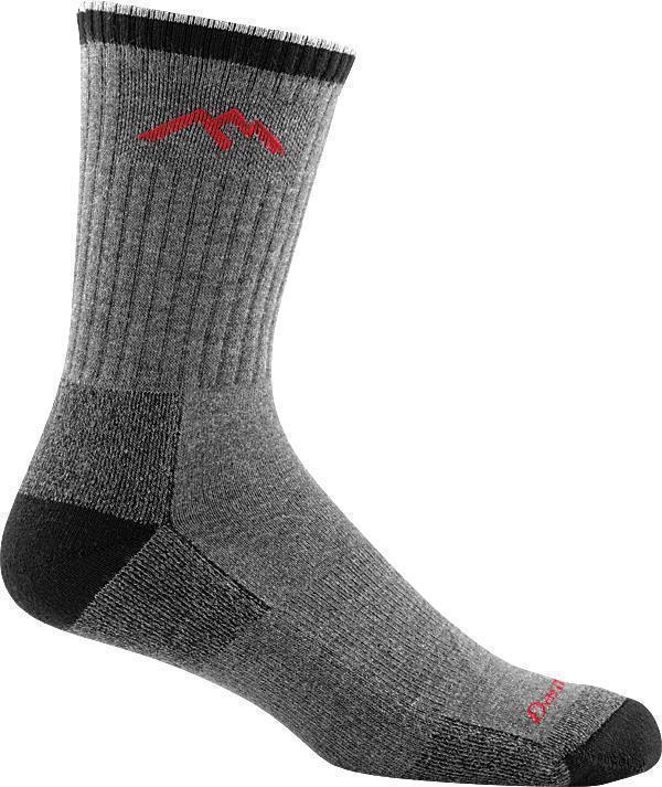Hiker Coolmax Micro Crew Midweight Cushion Socks - Mens - Gray / Black 1