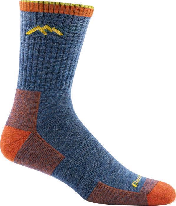 Hiker Micro Crew Midweight Cushion Socks - Mens - Denim 1