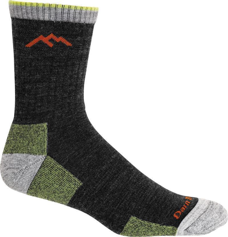 Hiker Micro Crew Midweight Cushion Socks - Mens - Lime 1