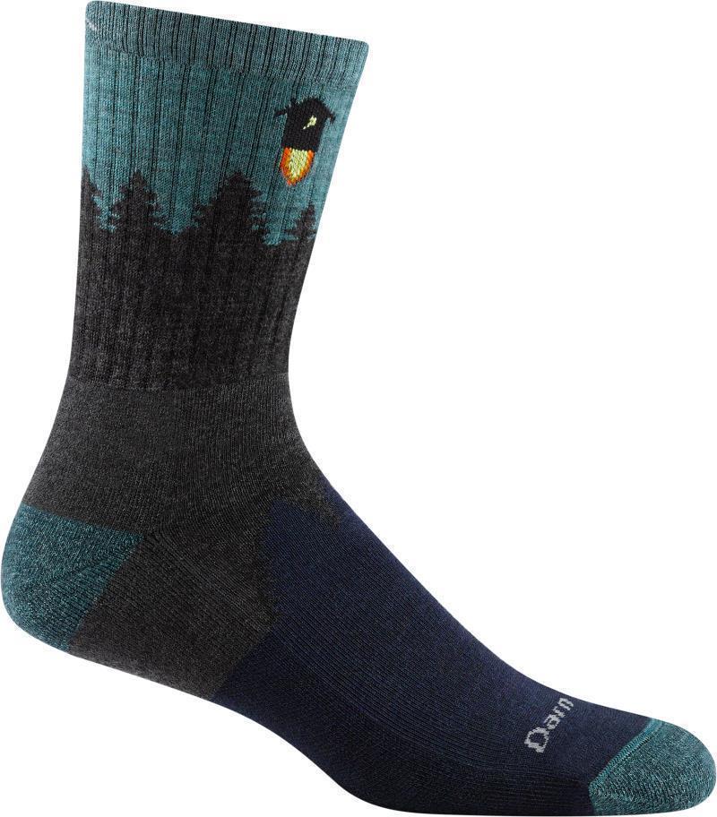 Number 2 Micro Crew Midweight Cushion Socks - Mens - Gray 1