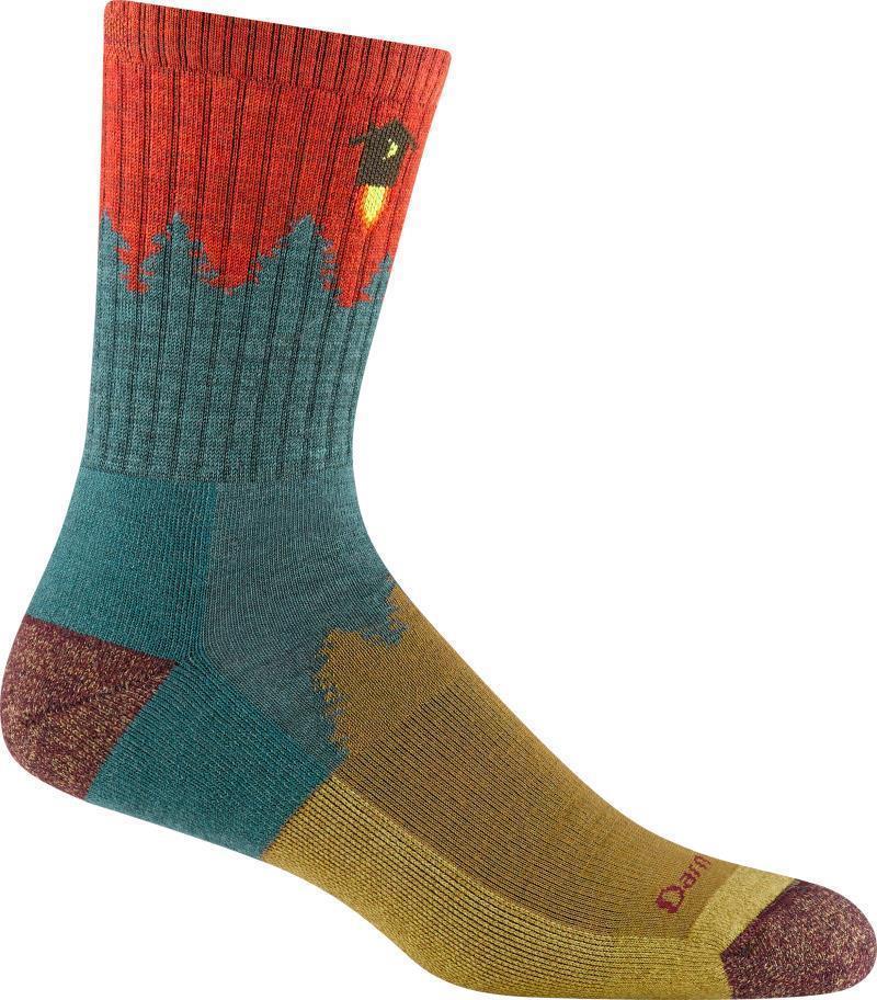 Number 2 Micro Crew Midweight Cushion Socks - Mens - Teal 1