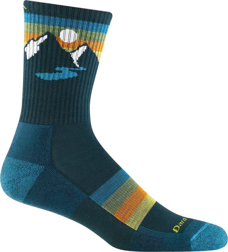 Sunset Ridge Micro Crew Lightweight Cushion Socks - Mens - Bottle 1