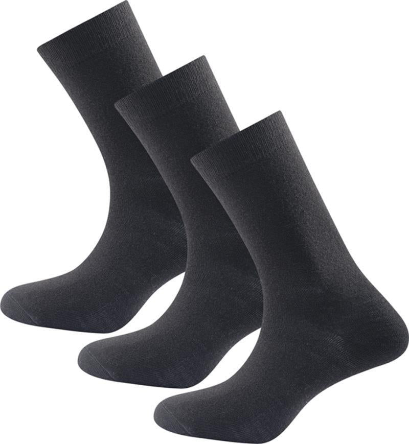 Daily Merino Light Socks - 3 Pack - Mens - Black 1