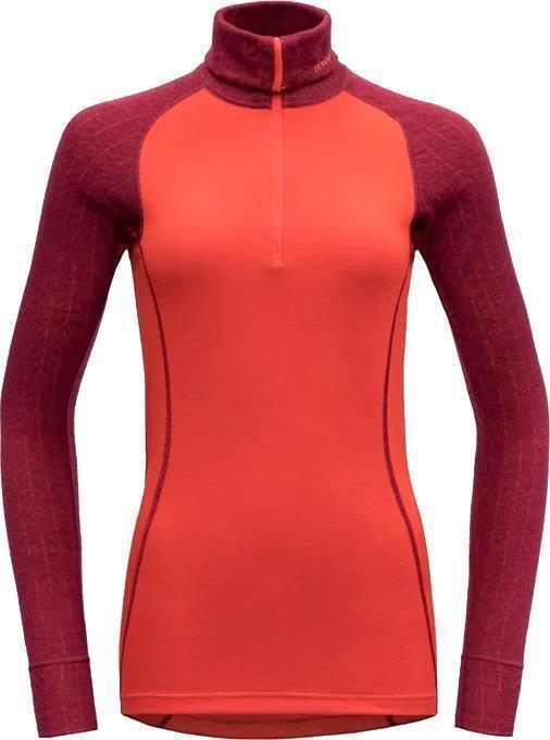 Duo Active Merino 205 LS Zip Neck - Womens - beetroot 1