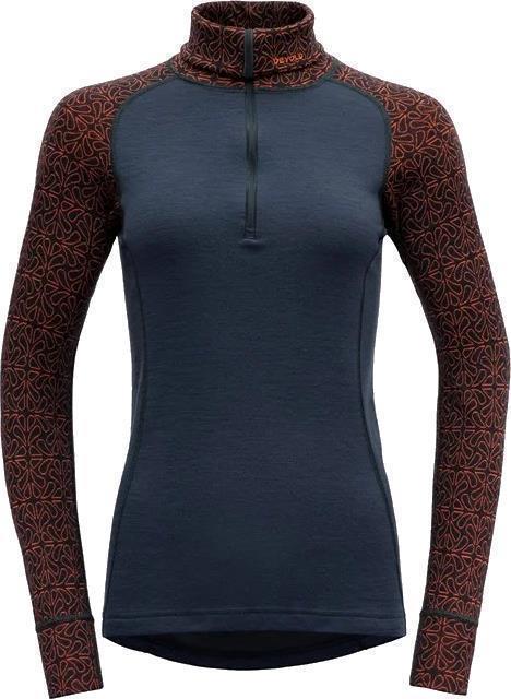 Duo Active Merino 205 LS Zip Neck - Womens - ink 1