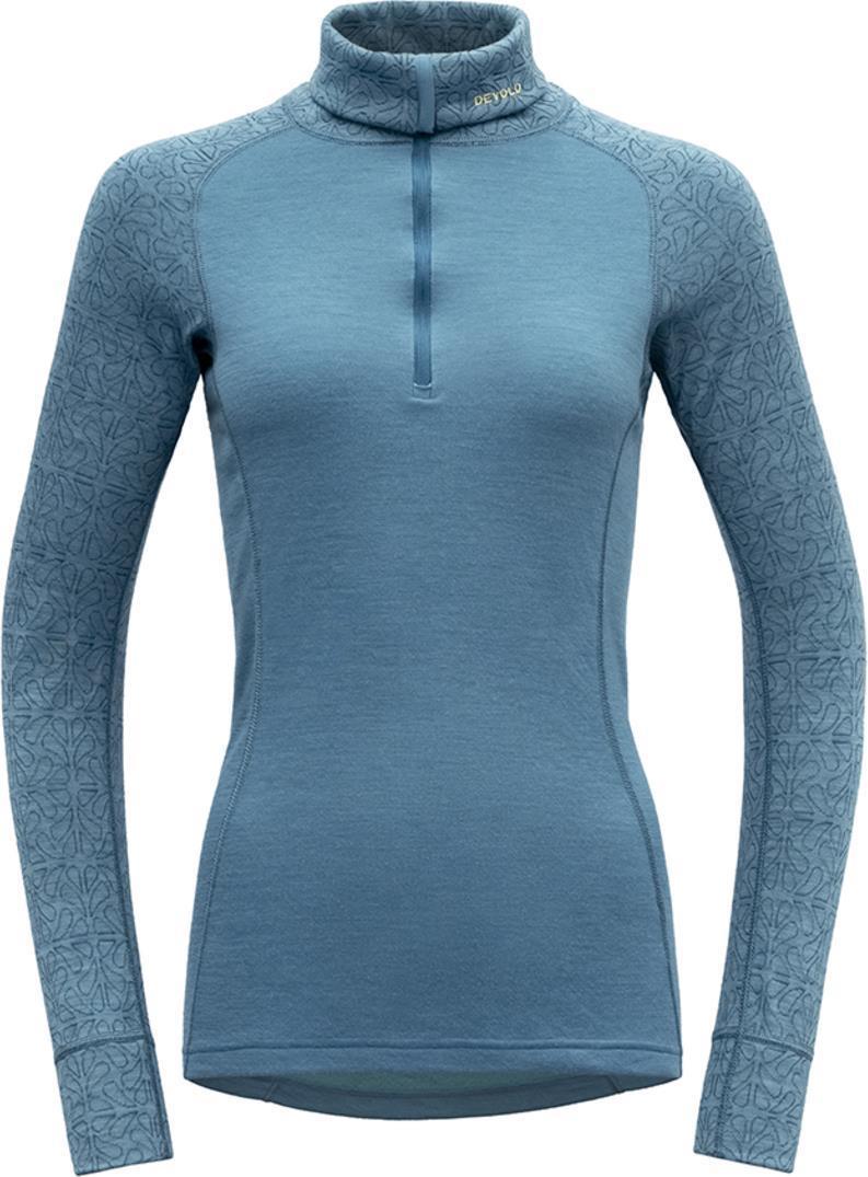 Duo Active Merino 205 LS Zip Neck - Womens - moon 1