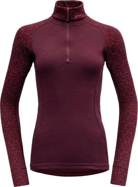 Duo Active Merino 205 LS Zip Neck - Womens - port 1