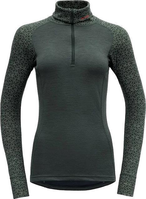 Duo Active Merino 205 LS Zip Neck - Womens - woods 1