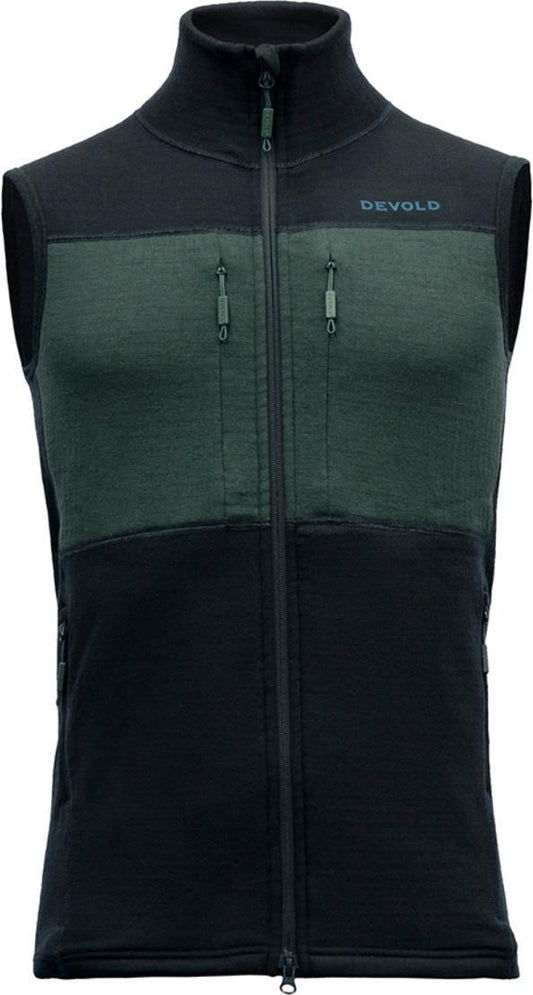 Egga Grid Merino Vest - Mens - Ink / Woods 1