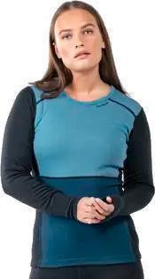Lauparen Merino 190 LS Shirt - Womens - Moon / Ink / Flood 3