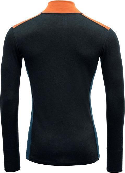 Lauparen Merino 190 Zip Neck - Mens - Flame / Ink / Flood 2