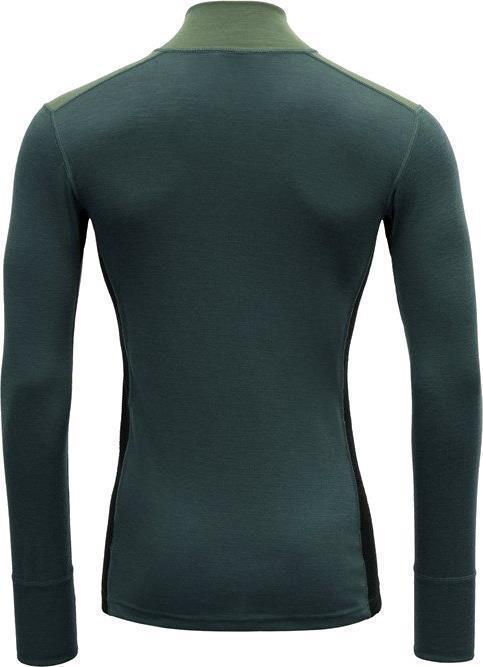 Lauparen Merino 190 Zip Neck - Mens - Forest / Woods / Black 2