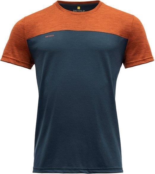Norang Merino 150 Tee - Mens - Brick Melange / Night 1