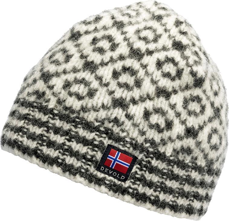 Svalbard Wool Beanie - Off White / Anthracite 1