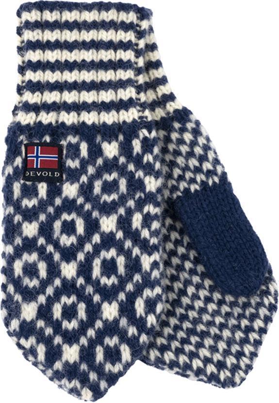 Svalbard Wool Mittens - Night / Off White 1