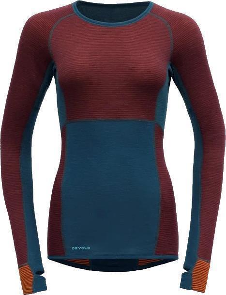 Tuvegga Merino LS Shirt - Womens - flame 1