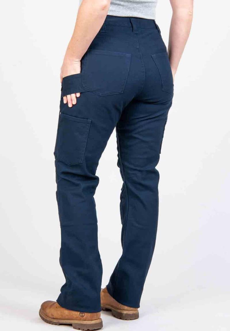 Anna Taskpant, 32" Inseam - Womens - Uniform Navy Canvas 4