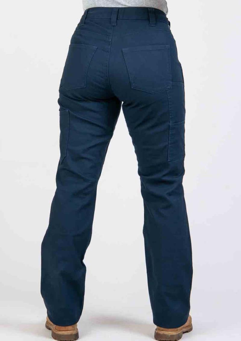 Anna Taskpant, 34" Inseam - Womens - Uniform Navy Canvas 3