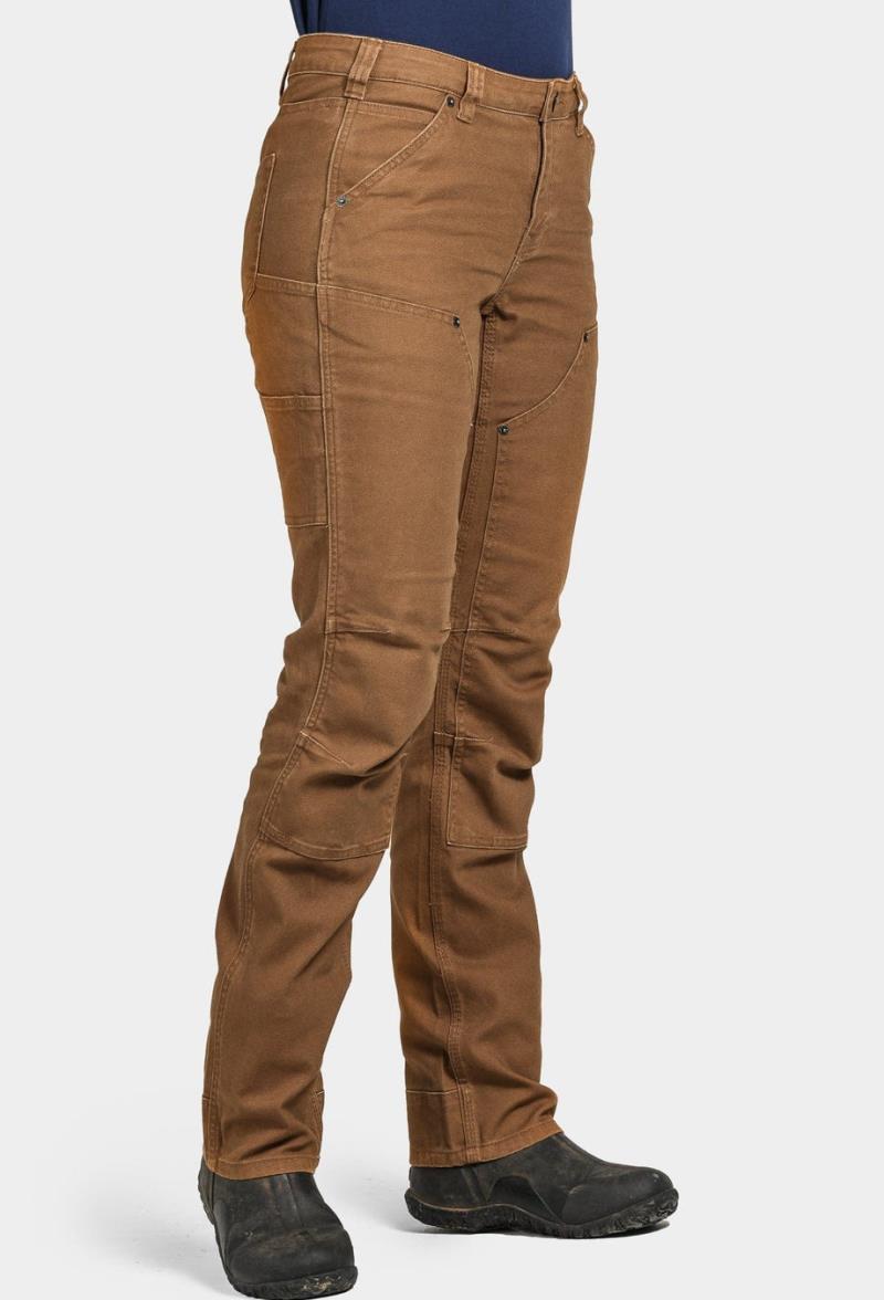 Britt Utility Pants, Canvas, 30" Inseam - Womens - Saddle Brown 3