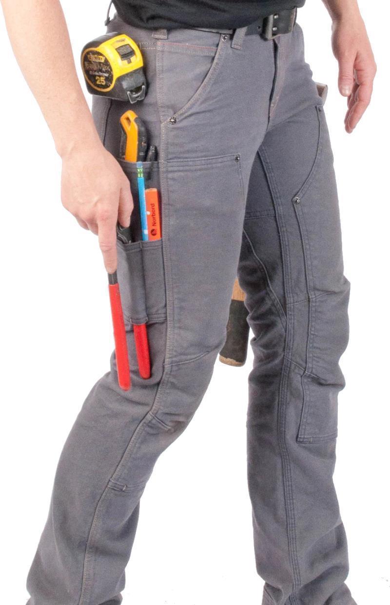 Britt Utility Pants, Canvas, 32" Inseam - Womens - Dark Grey Canvas 4