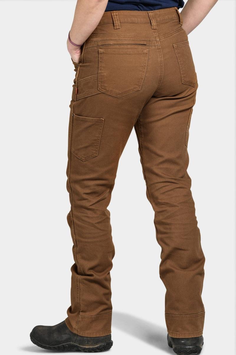 Britt Utility Pants, Canvas, 32" Inseam - Womens - Saddle Brown 2