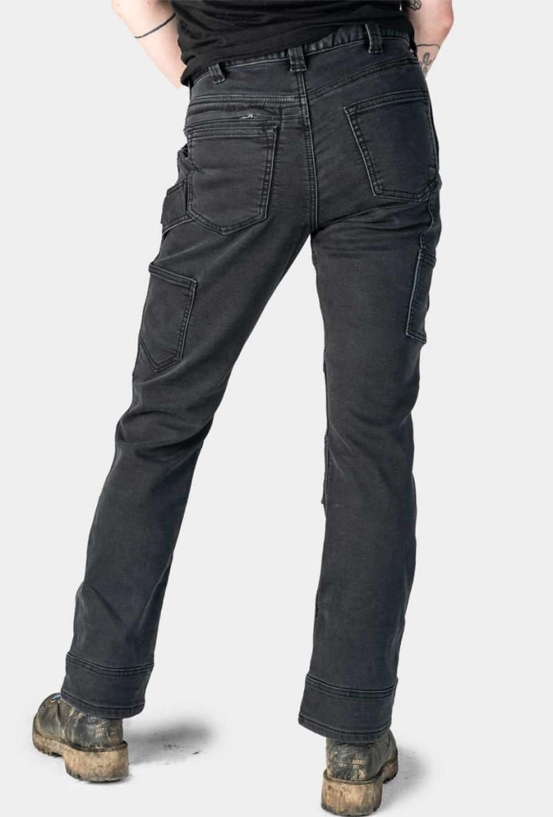 Britt Utility Pants, Thermal, 30" Inseam - Womens - Black Thermal Denim 4