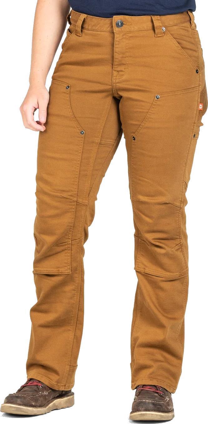 Britt Utility Pants, Thermal, 30" Inseam - Womens - Saddle Brown Thermal Denim 1