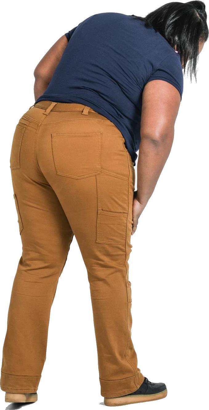 Britt Utility Pants, Thermal, 30" Inseam - Womens - Saddle Brown Thermal Denim 6