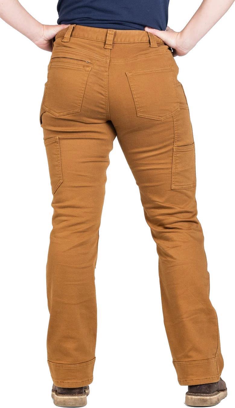 Britt Utility Pants, Thermal, 32" Inseam - Womens - Saddle Brown Thermal Denim 3
