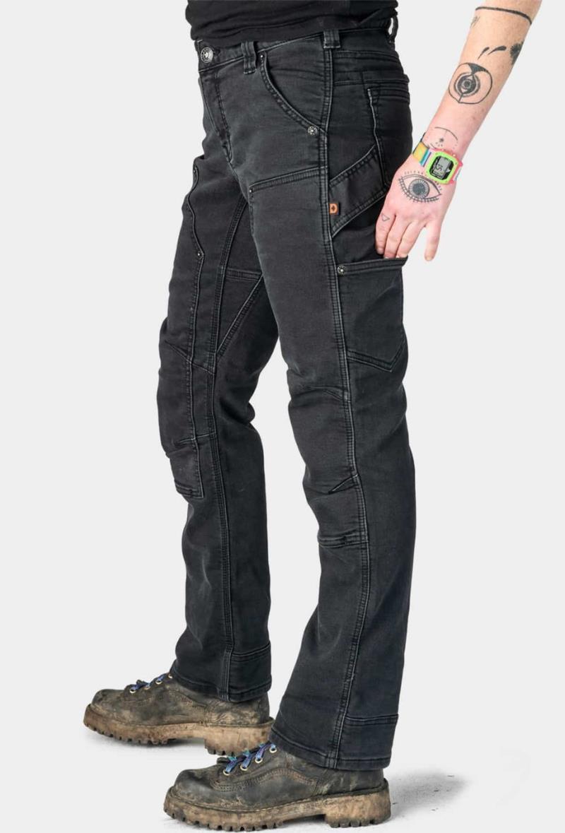 Britt Utility Pants, Thermal, 34" Inseam - Womens - Black Thermal Denim 2