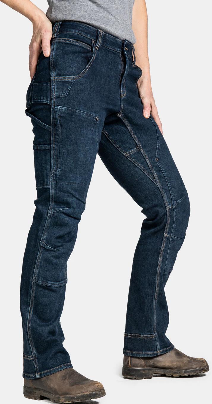 Britt X Power Hemp Pants, 28" Inseam - Womens - Indigo Denim 3