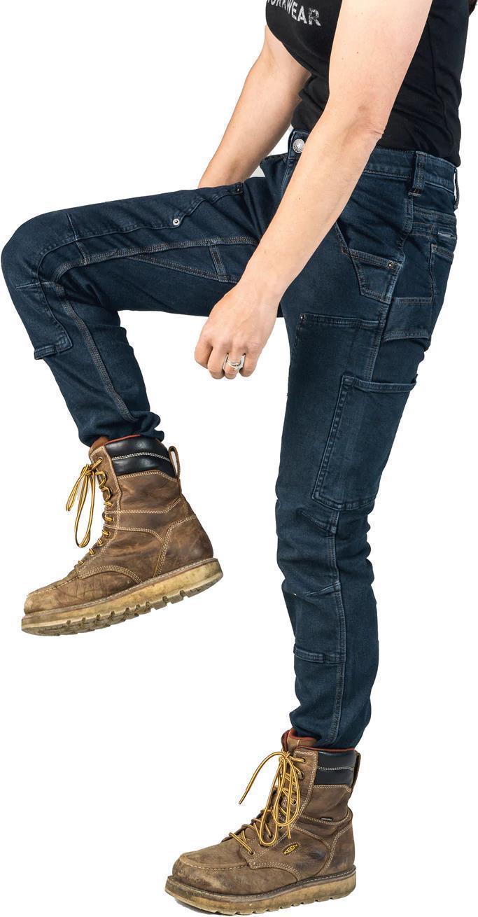 Britt X Power Hemp Pants, 30" Inseam - Womens - Indigo Denim 5