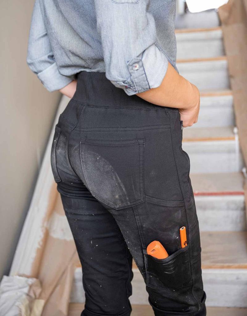Christa DIY Pants, 31" Inseam - Womens - Black Denim 4