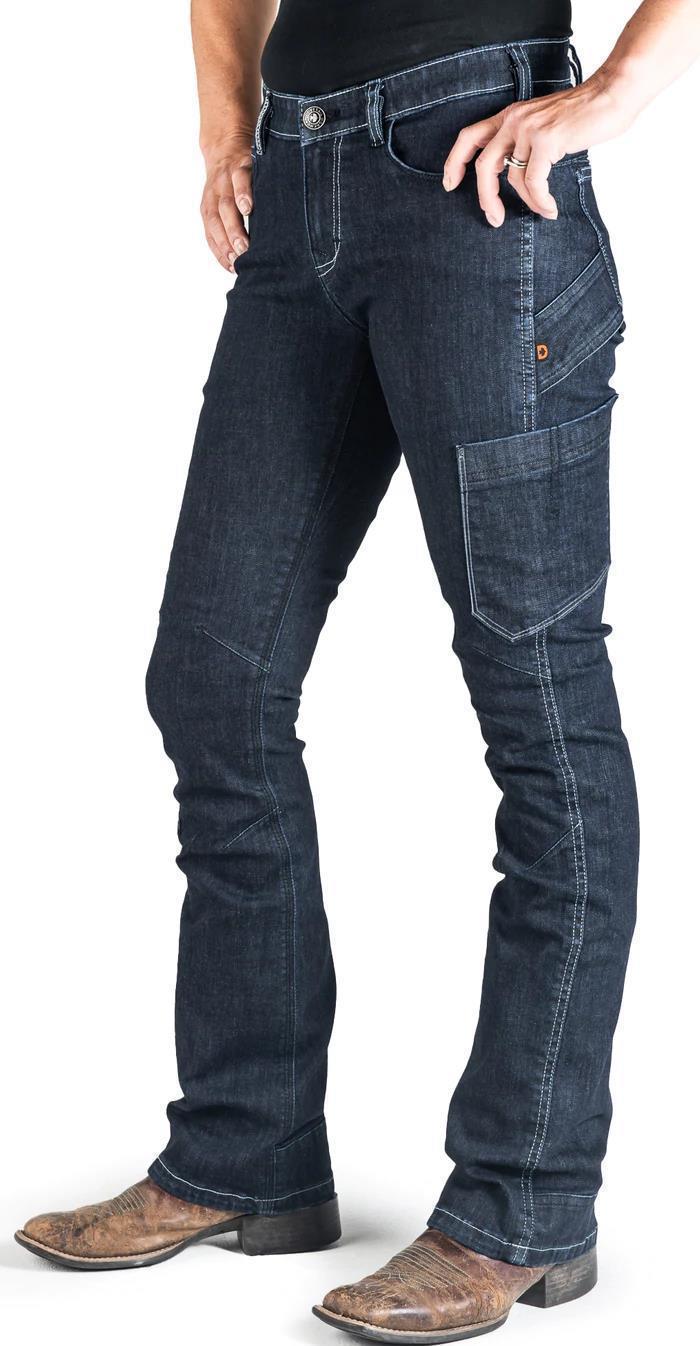DX Bootcut Pants, Denim, 32" Inseam - Womens - Indigo Denim 4