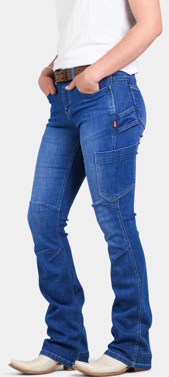 DX Bootcut Pants, Denim, 34" Inseam - Womens - Blue Sky 2