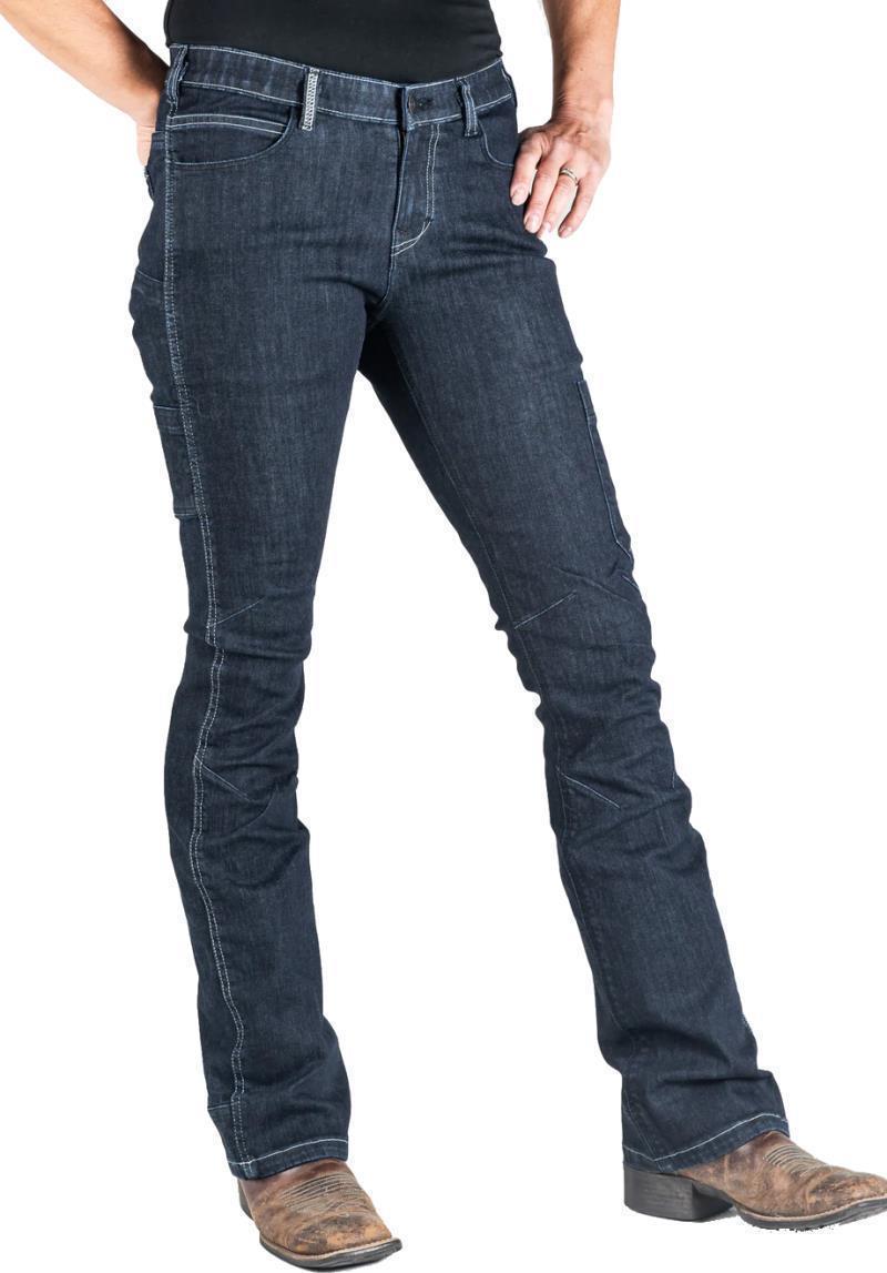 DX Bootcut Pants, Denim, 34" Inseam - Womens - Indigo Denim 3