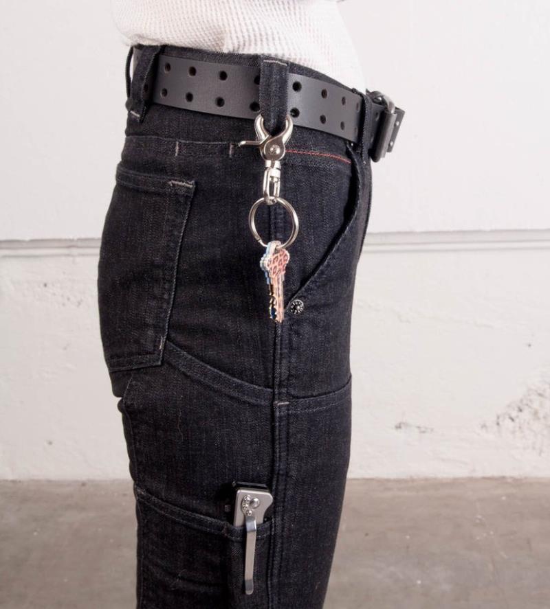 Double Pronged Work Belt - Womens - Black 3