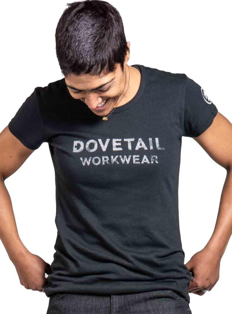 Dovetail Logo Tee - Womens - Black 1