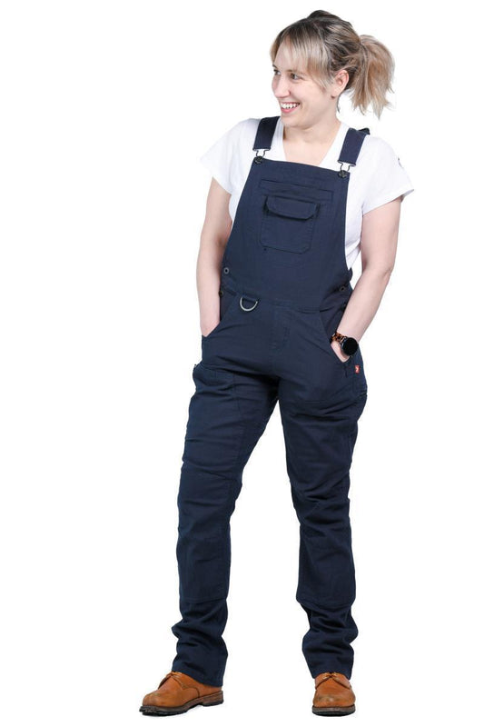 Freshley Dropseat Overalls, 28" Inseam - Womens - Navy 1
