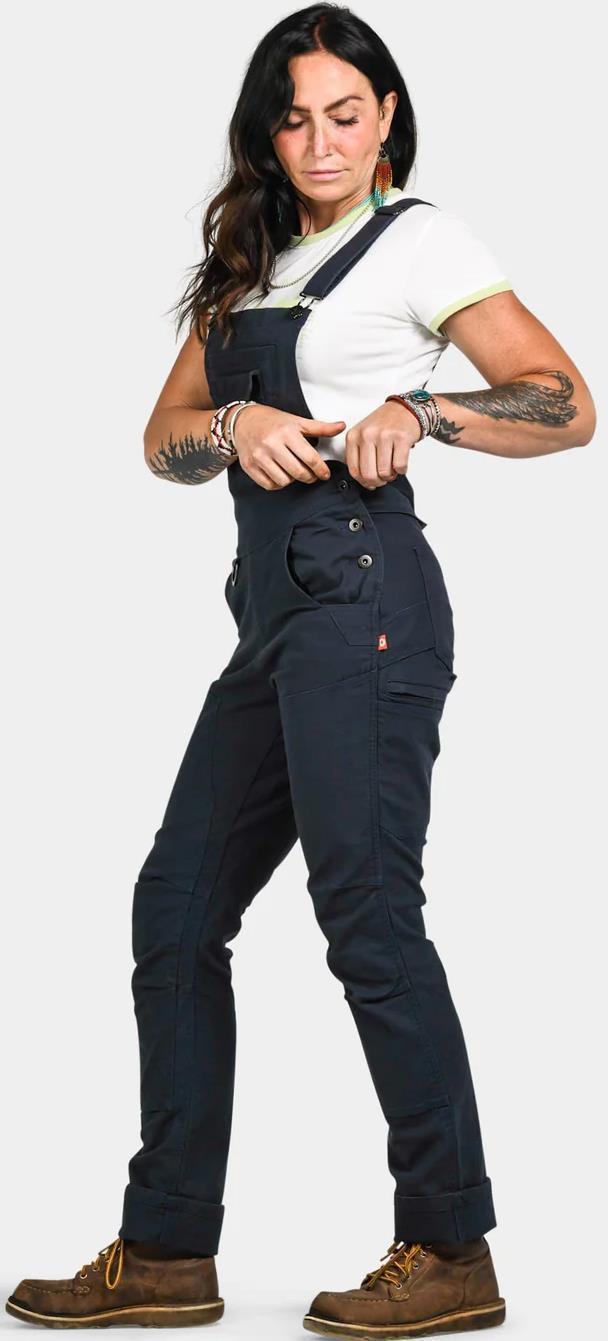 Freshley Dropseat Overalls, 28" Inseam - Womens - Navy 3