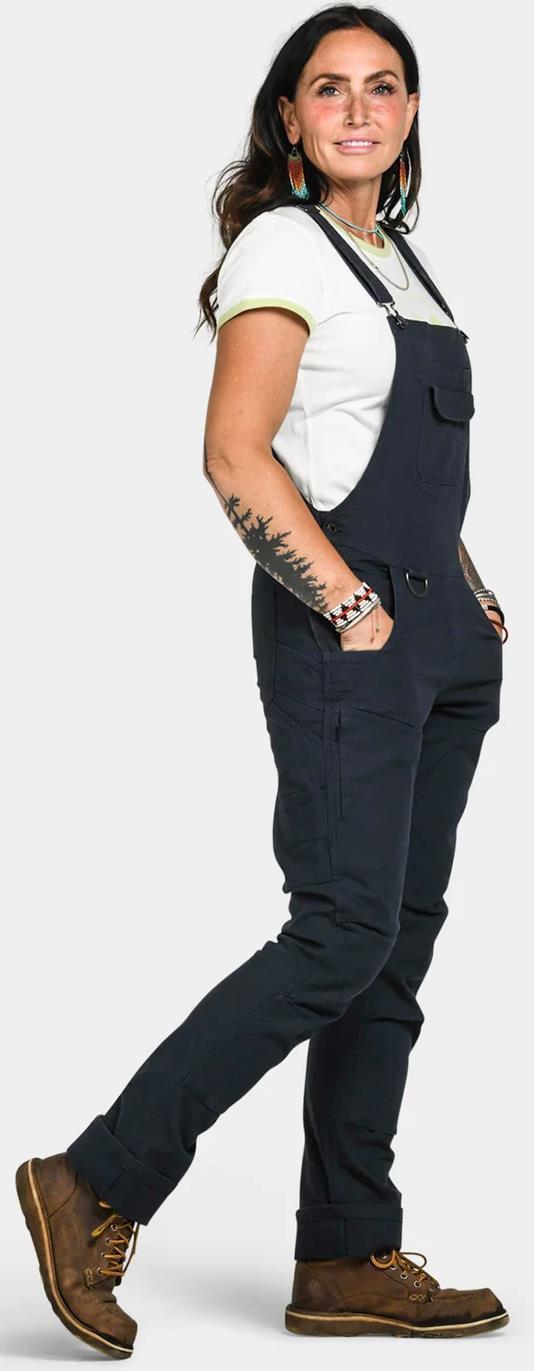 Freshley Dropseat Overalls, 28" Inseam - Womens - Navy 4