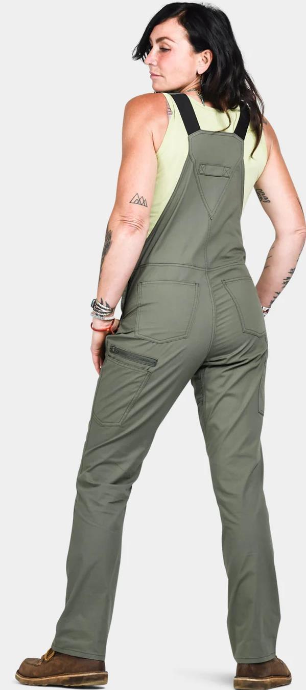 Freshley Overalls, 28" Inseam - Womens - Lichen Green 3
